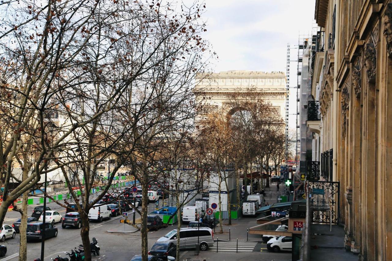 Suite Junior Avec Balcon Et Vue Sur Arc De Triomphe Paris Exterior photo